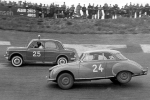 Erik i Fiat #25 på Roskilde Ring 1957.