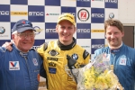 Richard Göransson gratulerade Bergers till framgångarna på Knutstorp.