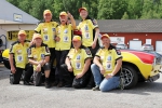 Teamet samlat i Karlskoga. Stående: Erik Berger, Picko Troberg & Anders Berger. Knästående: Thomas Johansson, Per-Olov Eliasson, Christer Johansson och Bengt-Åce Gustavsson.