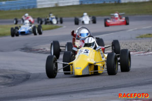 Henry Sandblom tog en dubbelseger i Formel Ford 1600cc.